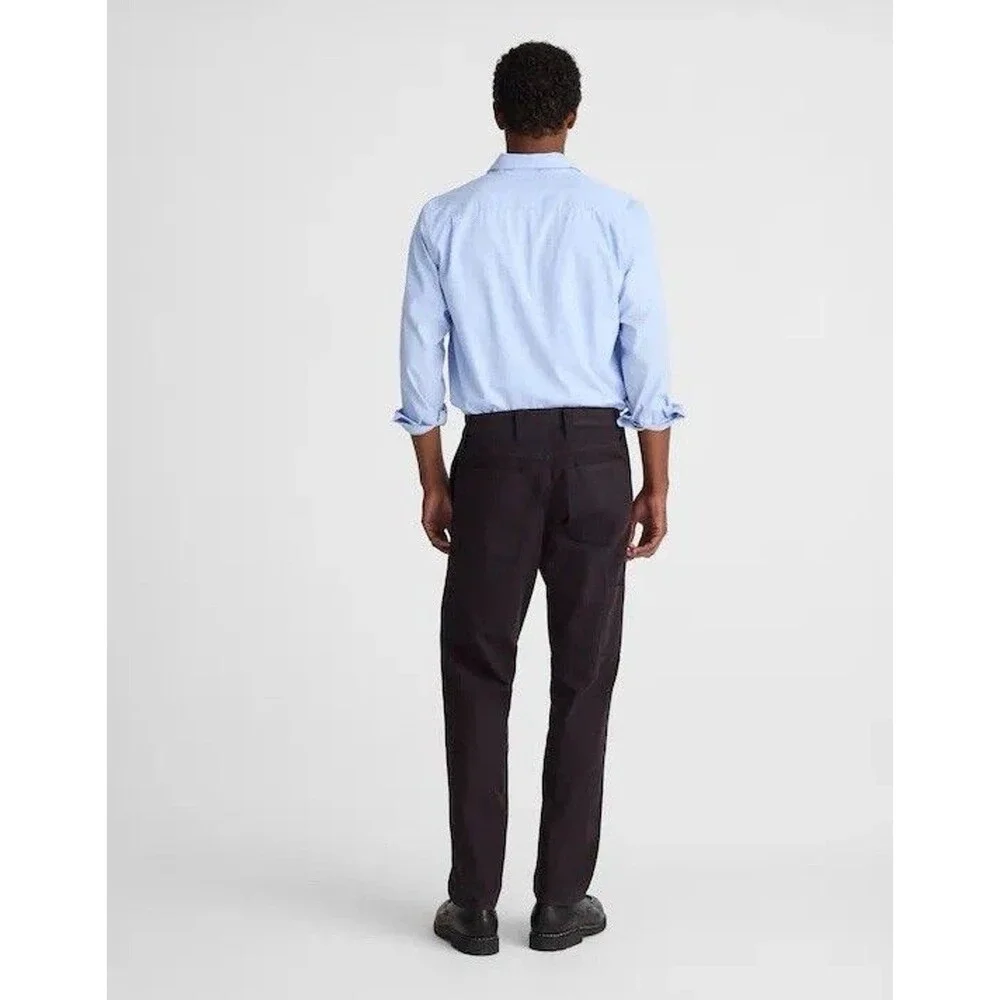 Madewell Workwear Pant Mens 28 Black Coal Relaxed Straight Button Fly AH665 NWT